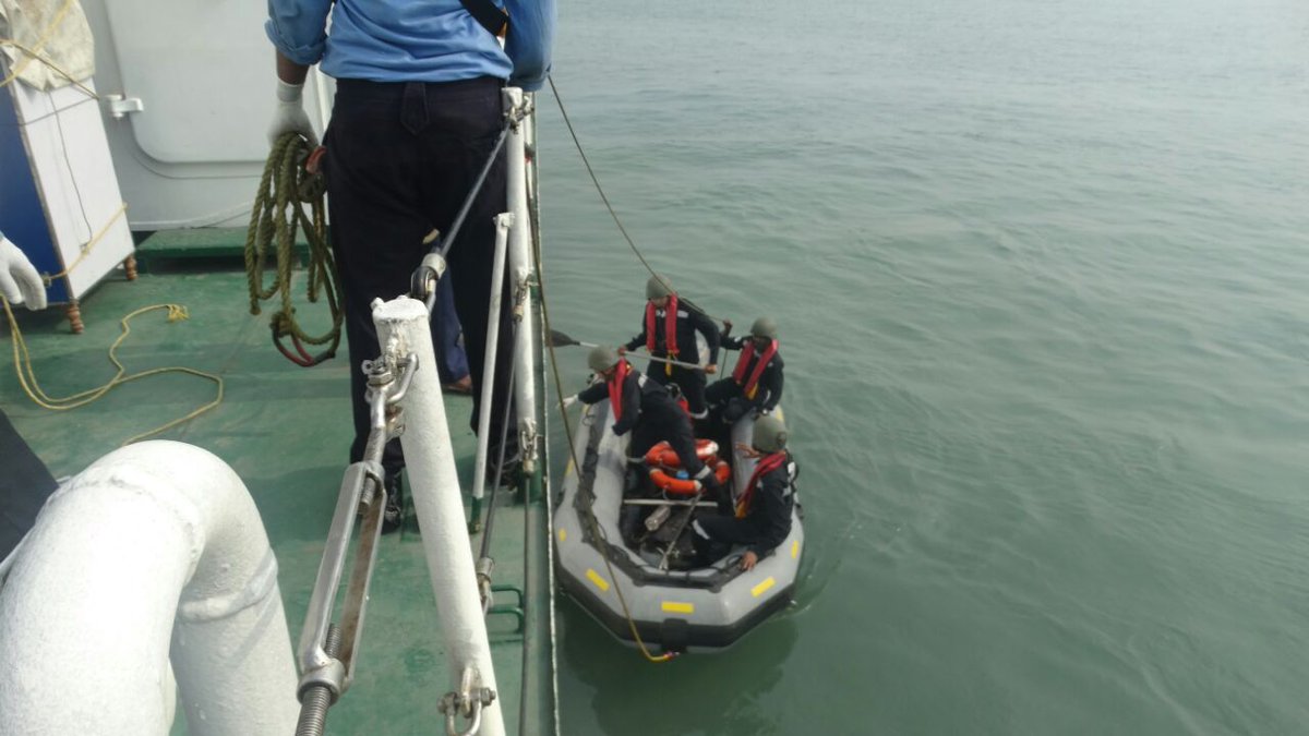 Indian Coast Guard continues Search and Rescue operations. Four bodies have been recovered at sea near debris of ONGC helicopter. Mumbai   