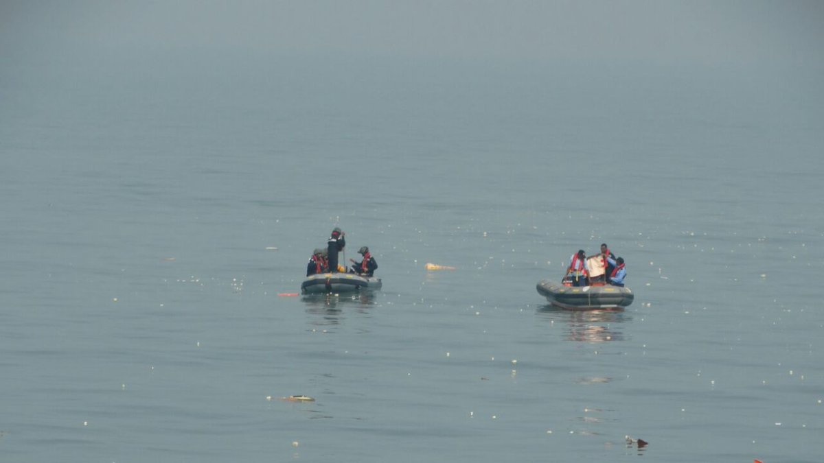 Indian Coast Guard continues Search and Rescue operations. Four bodies have been recovered at sea near debris of ONGC helicopter. Mumbai   