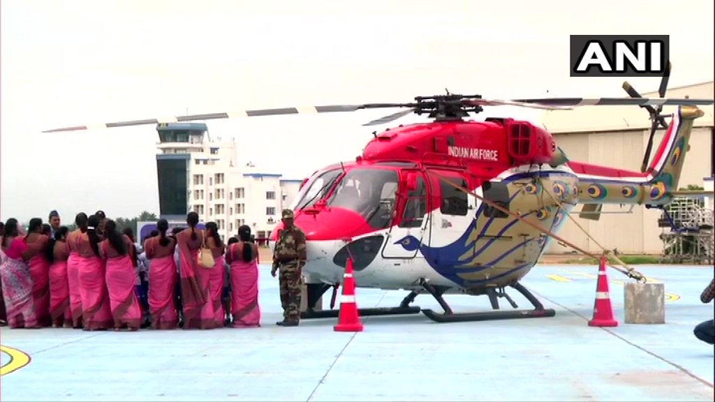 Tamil Nadu: Indian Air Force organised an air show and display of their fighter aircraft & helicopters, and weapons at Sulur Air Force Station, near Coimbatore, ahead of Air Force Day which will be celebrated on October 8. 