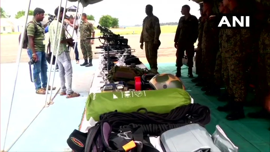 Tamil Nadu: Indian Air Force organised an air show and display of their fighter aircraft & helicopters, and weapons at Sulur Air Force Station, near Coimbatore, ahead of Air Force Day which will be celebrated on October 8. 