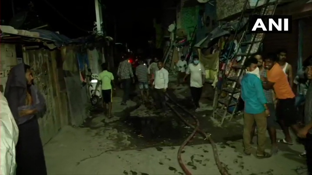 Delhi: A fire broke out at the Chuna Bhatti slum area in Kirti Nagar. 29 fire tenders on the spot. Fire-fighting operations underway