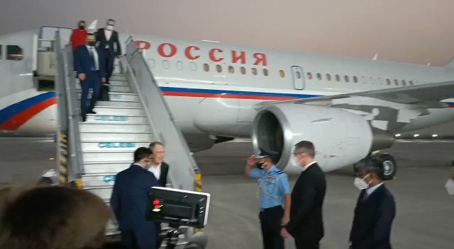 Foreign Minister of the Russian Federation Sergey Lavrov arrives in New Delhi for an official visit