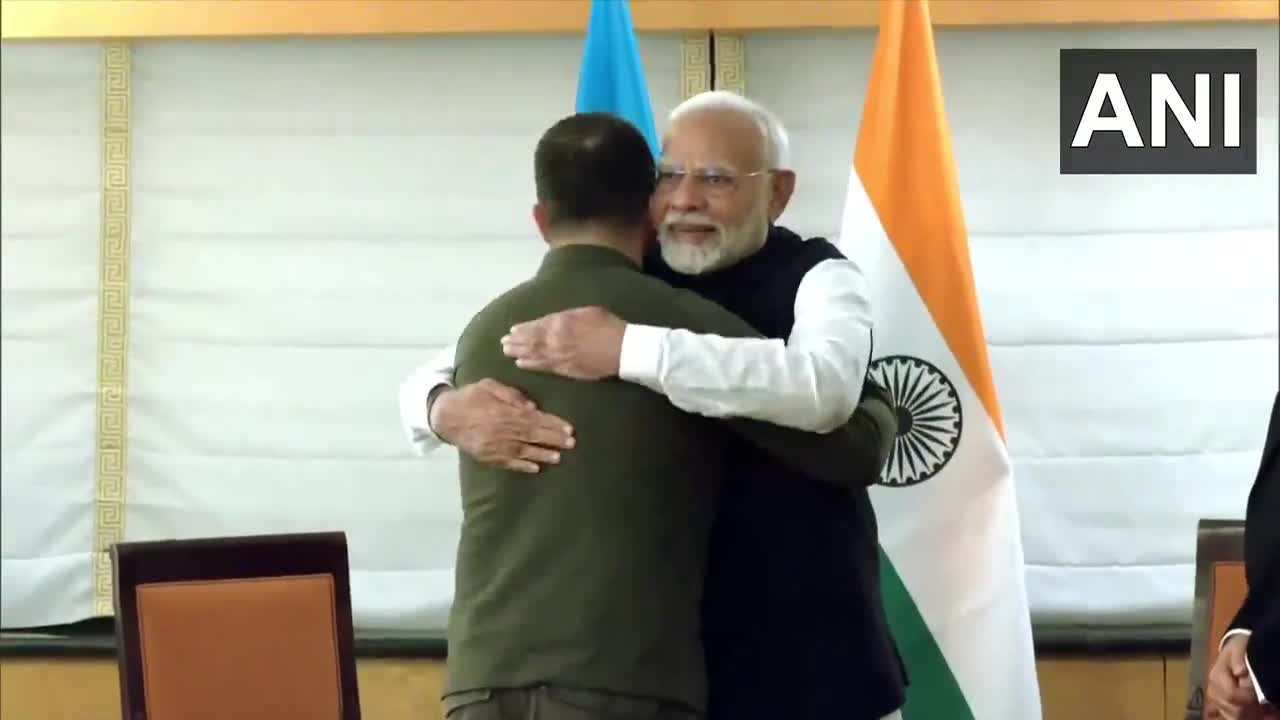 El primer ministro de la India, Narendra Modi, se reúne con el presidente ucraniano, Volodymyr Zelenskyy, en Nueva York, Estados Unidos (Fuente: ANI/DD News)