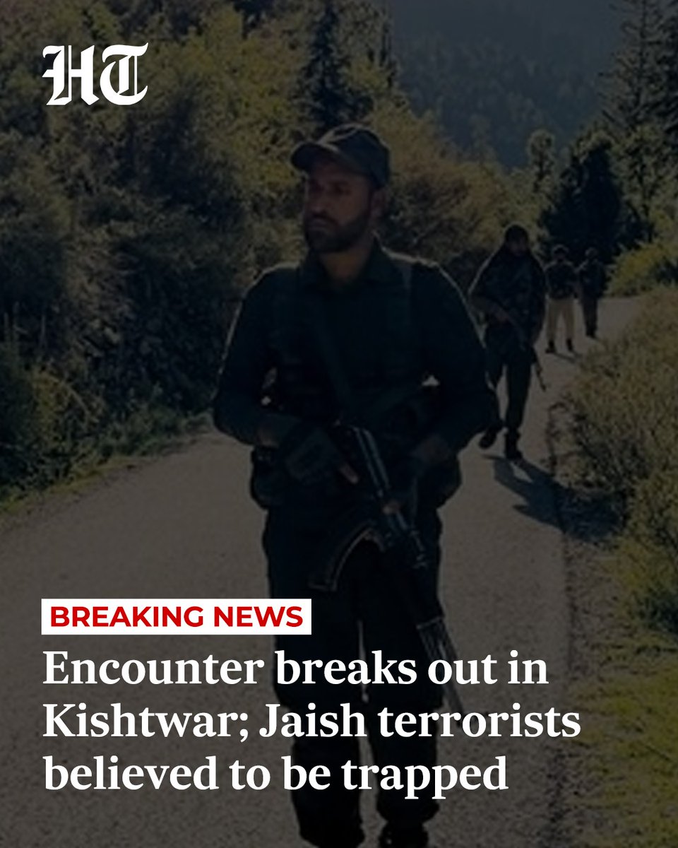 Enfrentamiento en curso en Kishtwar, Jammu y Cachemira; 2 o 3 militantes de Jaish-e-Mohammed atrapados mientras el Ejército, la CRPF y la policía continúan la operación conjunta