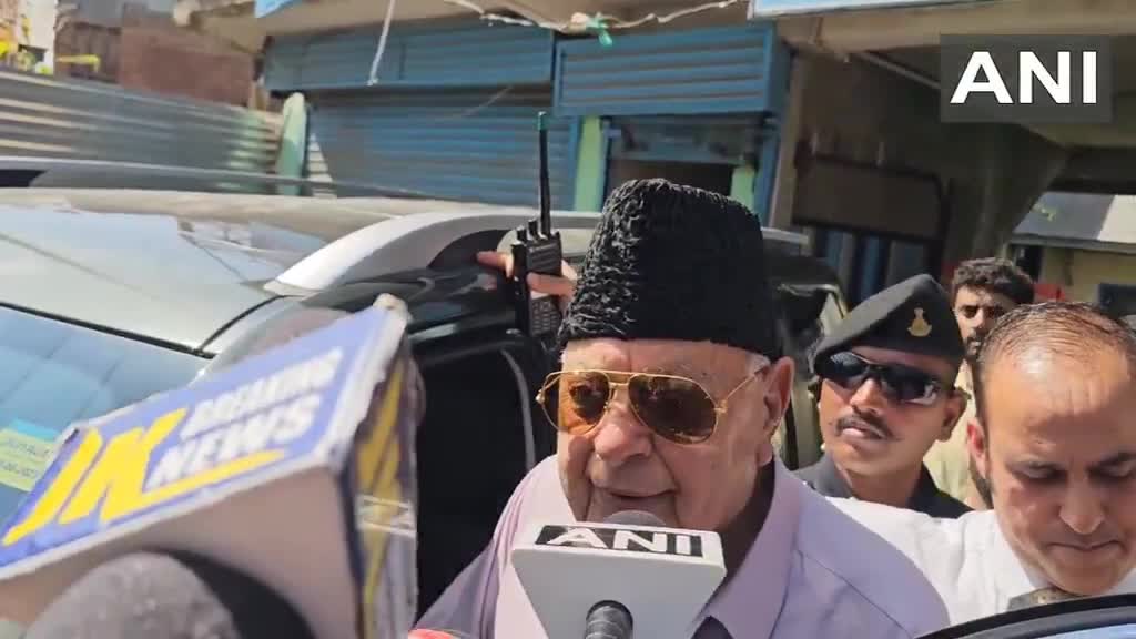 Baramulla, J&K: On protest over detention of J&K AAP President & MLA Mehraj Malik in Doda, National Conference President Farooq Abdullah says, The police and administration are under the LG. Whatever happens there, the LG will be responsible for it.