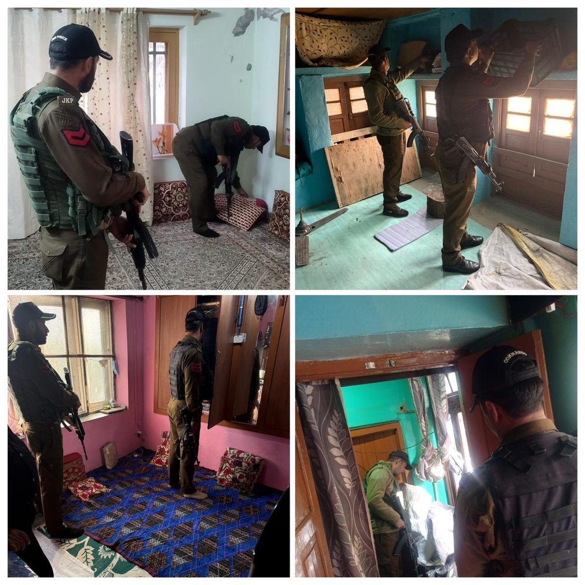 J&K: Srinagar Police say they conducted extensive raids across the city today, targeting residences of terrorist associates & OGWs linked with banned organisations