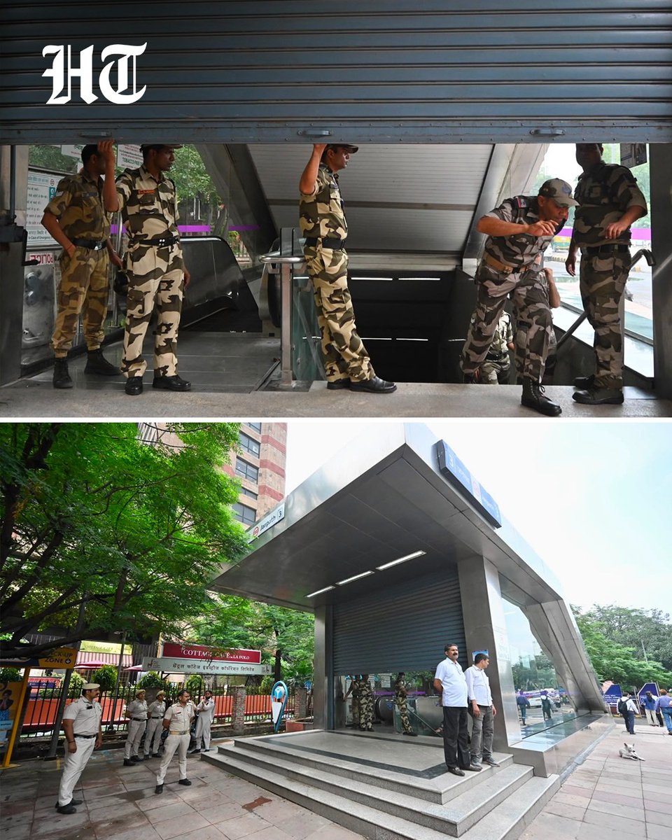 At least 16 Delhi Metro stations, including Rajiv Chowk, Central Secretariat and Mandi House, were closed on Wednesday morning due to security reasons, the Delhi Metro Rail Corporation (DMRC) said